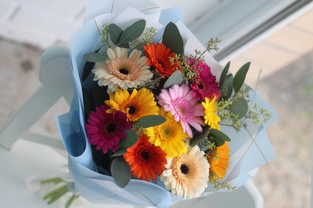 Букет цветов из: Герберы в Уке