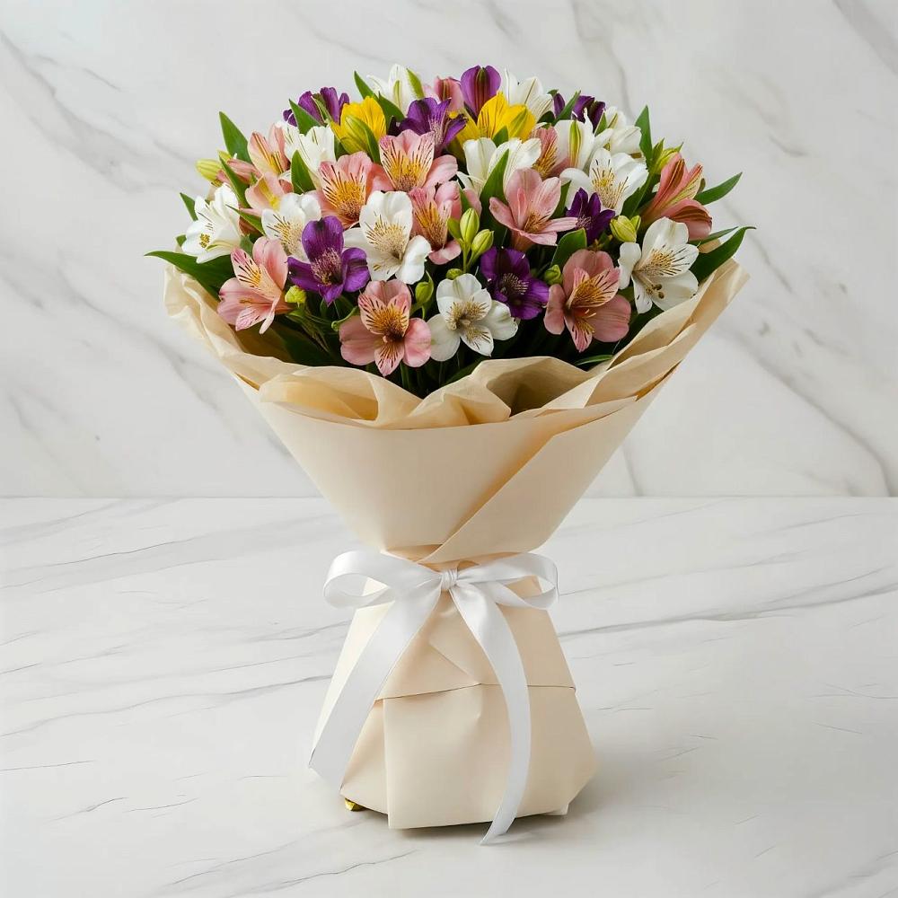 Букет цветов из: Альстромерии в Уке