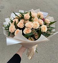 Букет Кремовые розы Латте в Уке