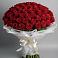 Букет 101 Красная роза Блэк Мэджик в Уке