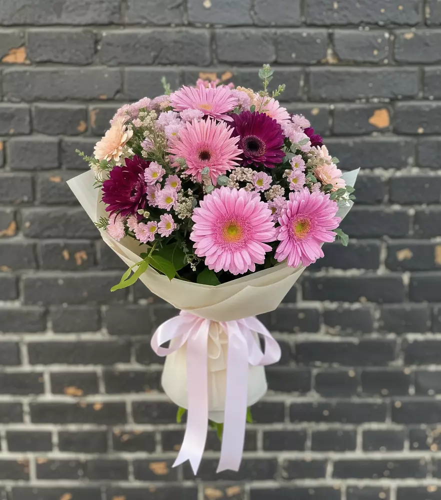Букет цветов из: Герберы и Хризантемы в Уке