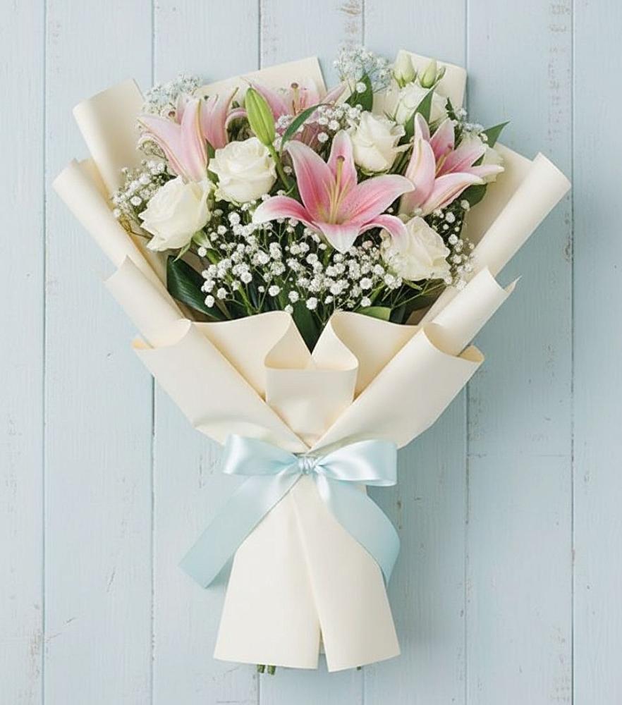 Букет цветов из: Лилии в Уке