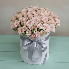 Цветочная композиция из Розы в шляпной коробке в Уке