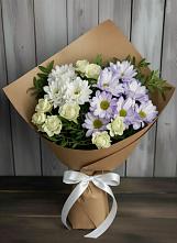Букет цветов из:  Хризантемы и Розы в Уке