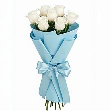 Букет 7 белых роз Проуд в Уке