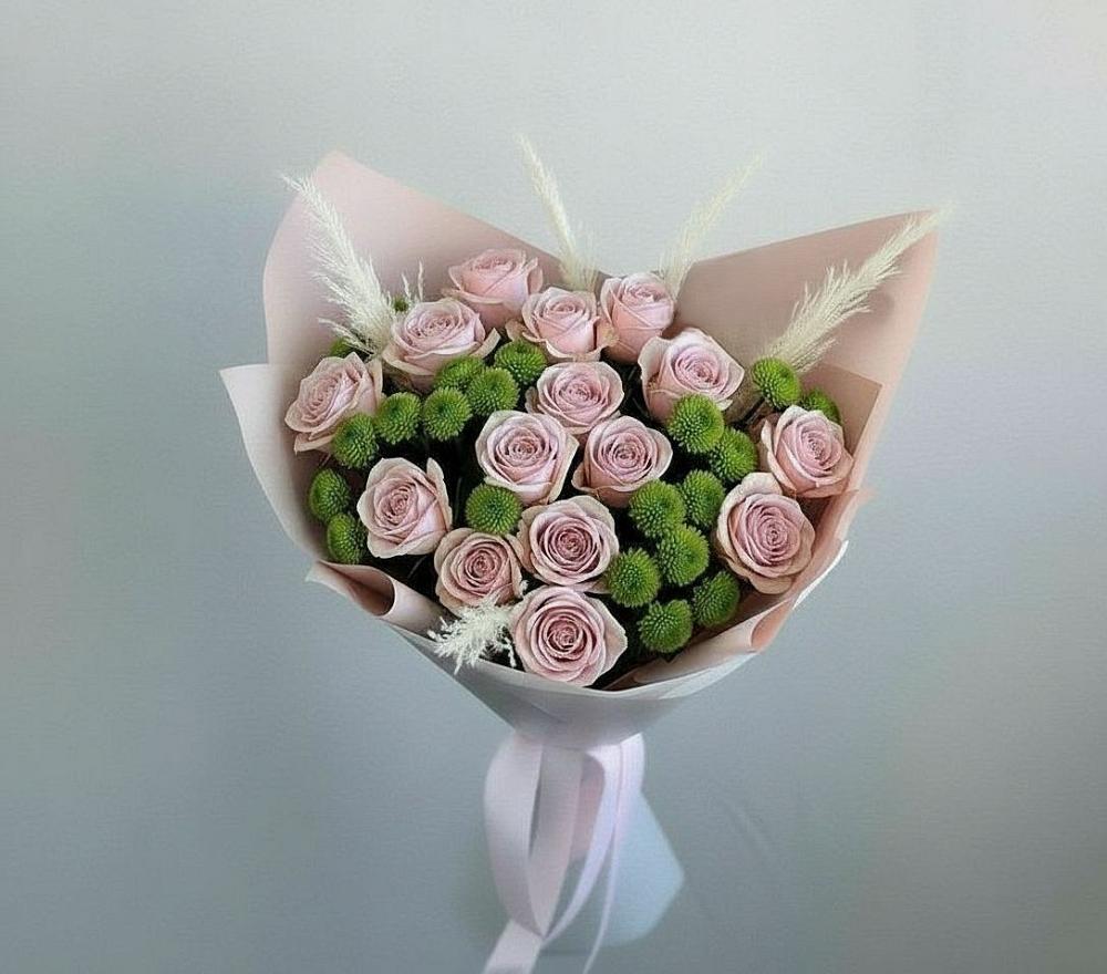 Букет цветов из: Розы и Хризантемы в Уке