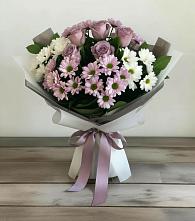 Букет цветов из:  Хризантемы и Розы в Уке