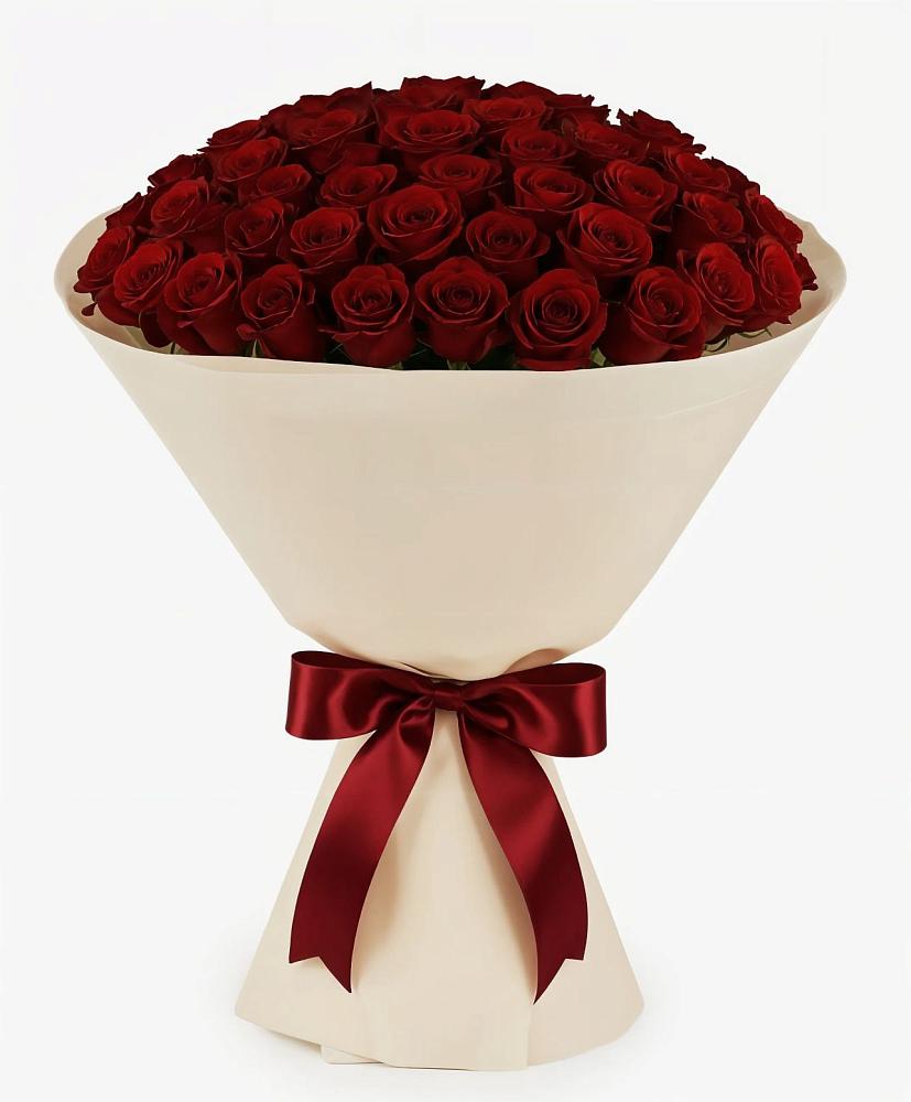 Букет 101 Бордовая роза Блэк Бакарра в Уке